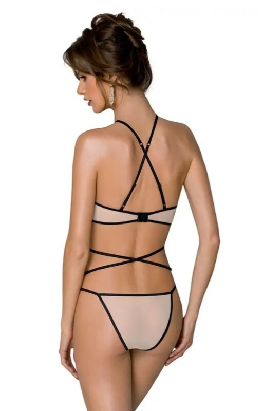 Комплект Passion Chika, бежевий, S/M - Изображение 1