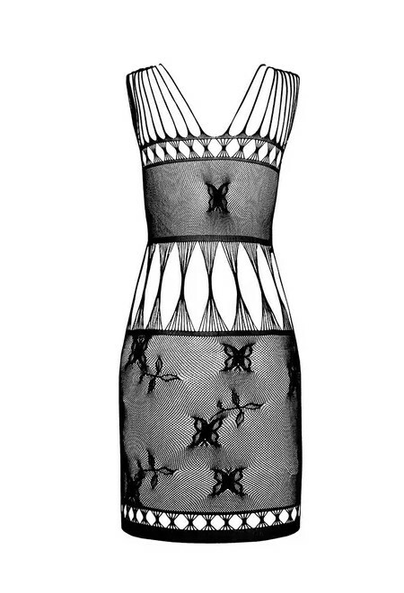 Міні сукня Passion BS090, чорна,  One size - Изображение 5