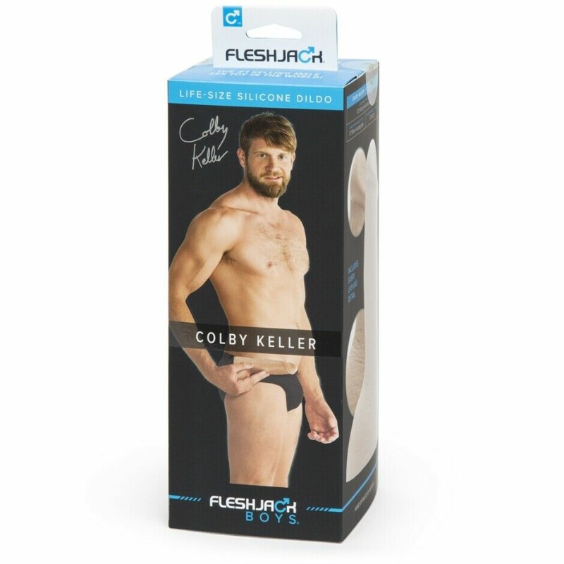 Фалоімітатор реалістичний Colby Keller Fleshlight, силіконовий, бежевий, 19 х 5 см - Зображення 1