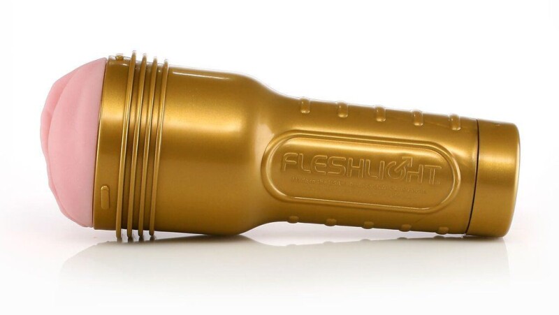Мастурбатор вагіна в колбі Fleshlight STU, рельєфний, кібершкіра, бежевий, 25 х 10 см - Изображение 4