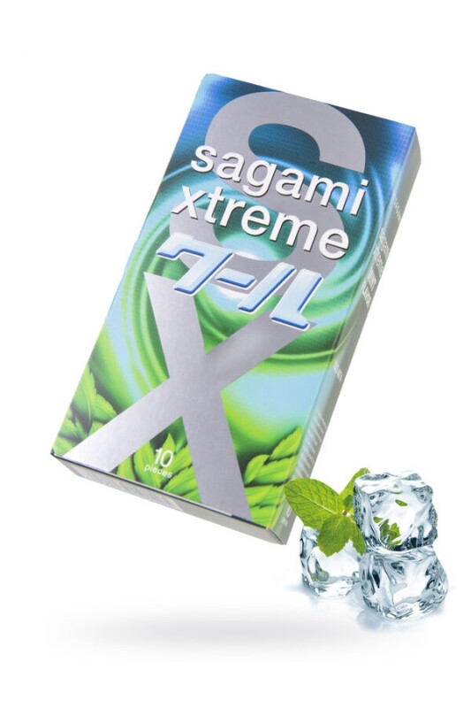Презервативи латексні Sagami Xtreme Mint, 10 шт - Изображение 1