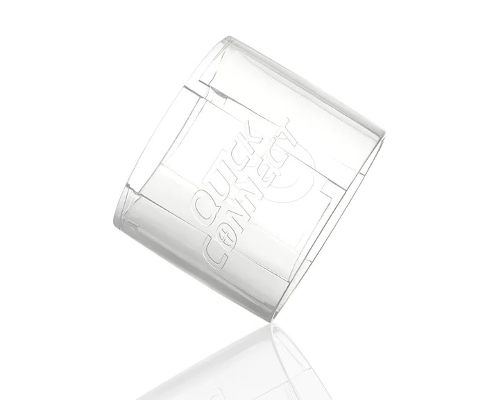 Адаптер для з'єднання двох мастурбаторів Quickshot Connect Adapter Fleshlight, прозорий - Изображение 1