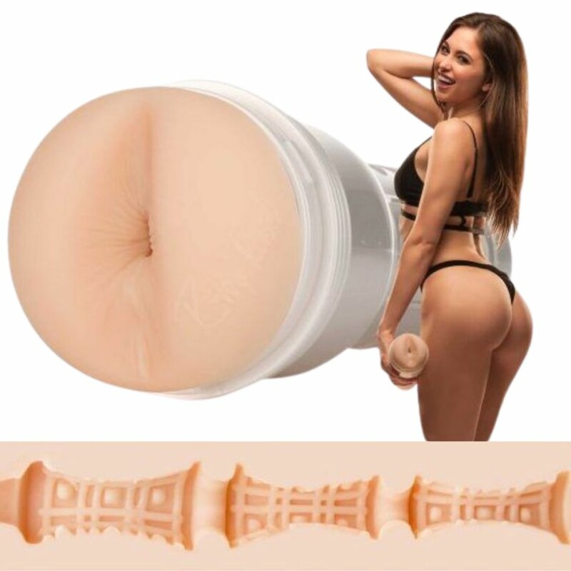 Мастурбатор анус у колбі Fleshlight Girls Riley Reid, кібершкіра, бежевий, 25.4 х 10 см