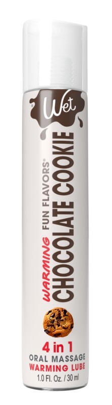 Лубрикант оральний зігріваючий Wet Warming Chocolate Cookie 30 мл, зі смаком печива з шоколадом, на водній основі - Зображення 2