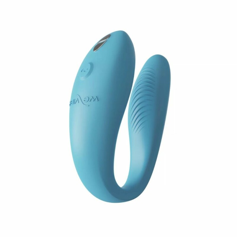 Вібратор для пар We Vibe Sync Go Turquoise у футлярі, голубий - Зображення 5