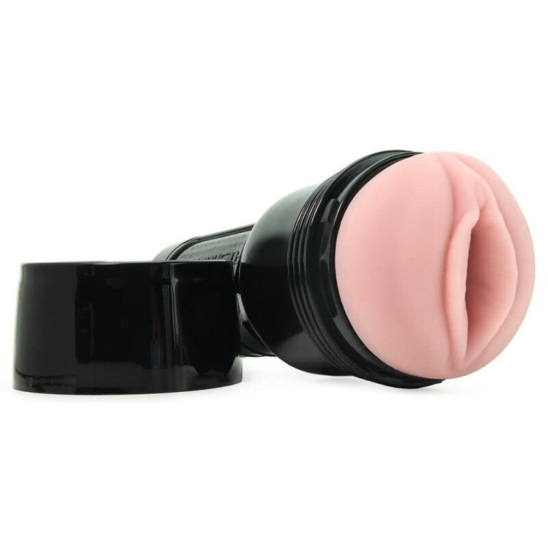 Мастурбатор вагіна в колбі Fleshlight Pink Lady Original, кібершкіра, бежевий, 25.4 х 10 см - Зображення 2