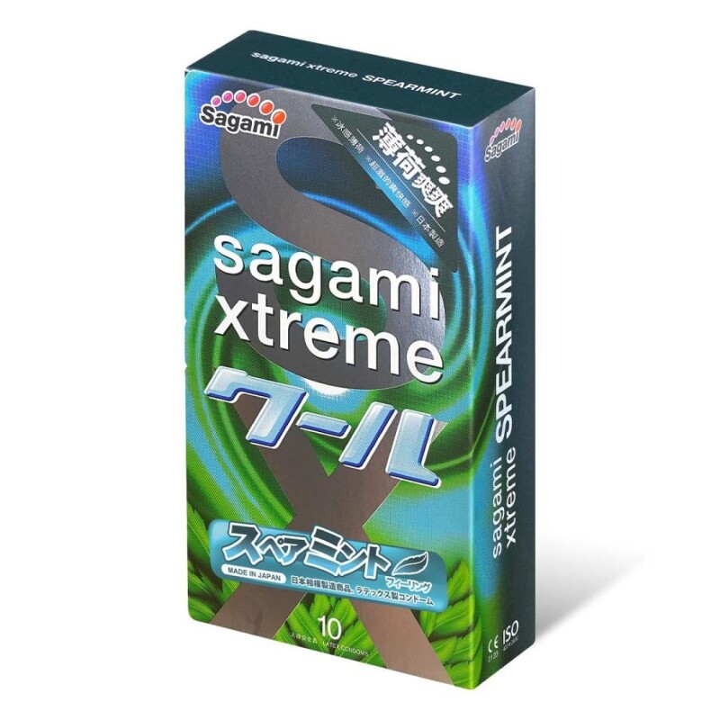 Презервативи латексні Sagami Xtreme Mint, 10 шт