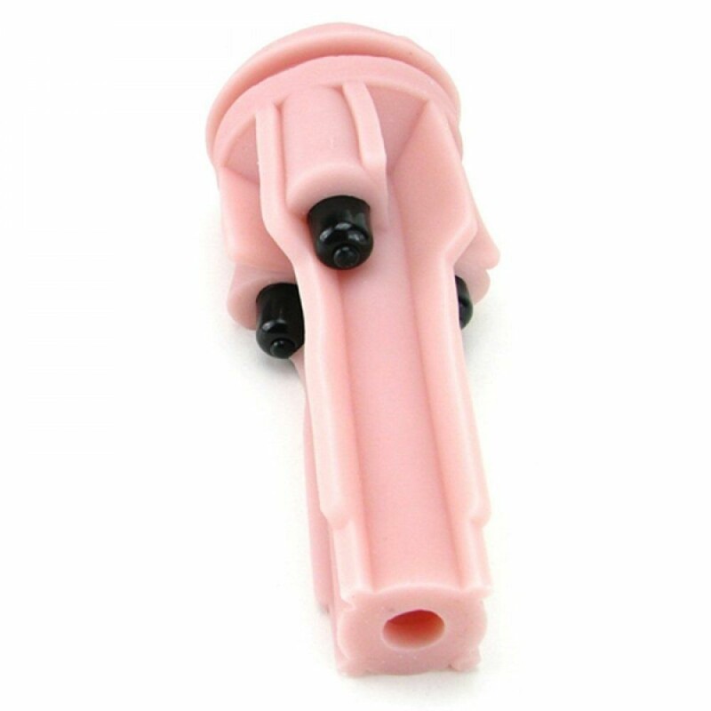 Мастурбатор вагіна в колбі з вібрацією Fleshlight Pink Lady Touch, кібершкіра, бежевий, 25 х 10 см - Изображение 9