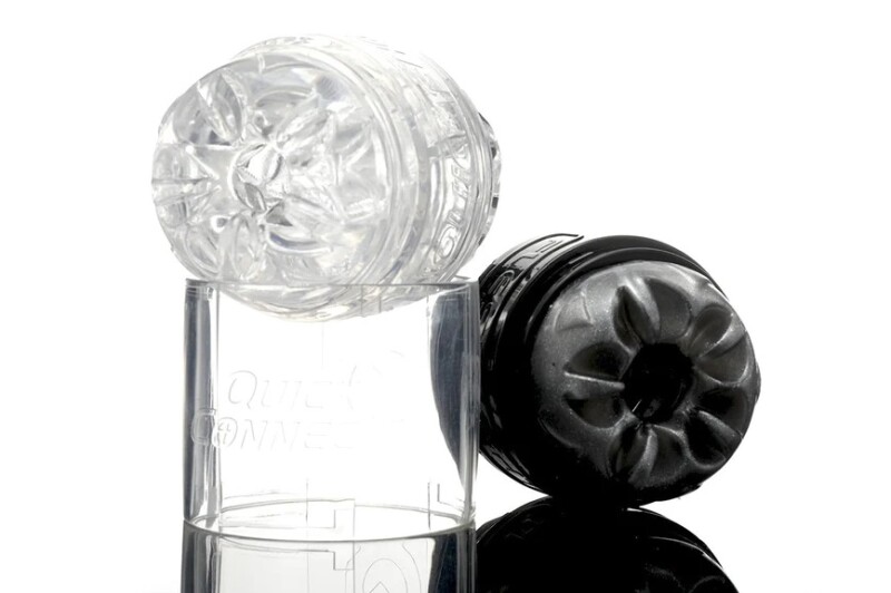 Адаптер для з'єднання двох мастурбаторів Quickshot Connect Adapter Fleshlight, прозорий - Изображение 4