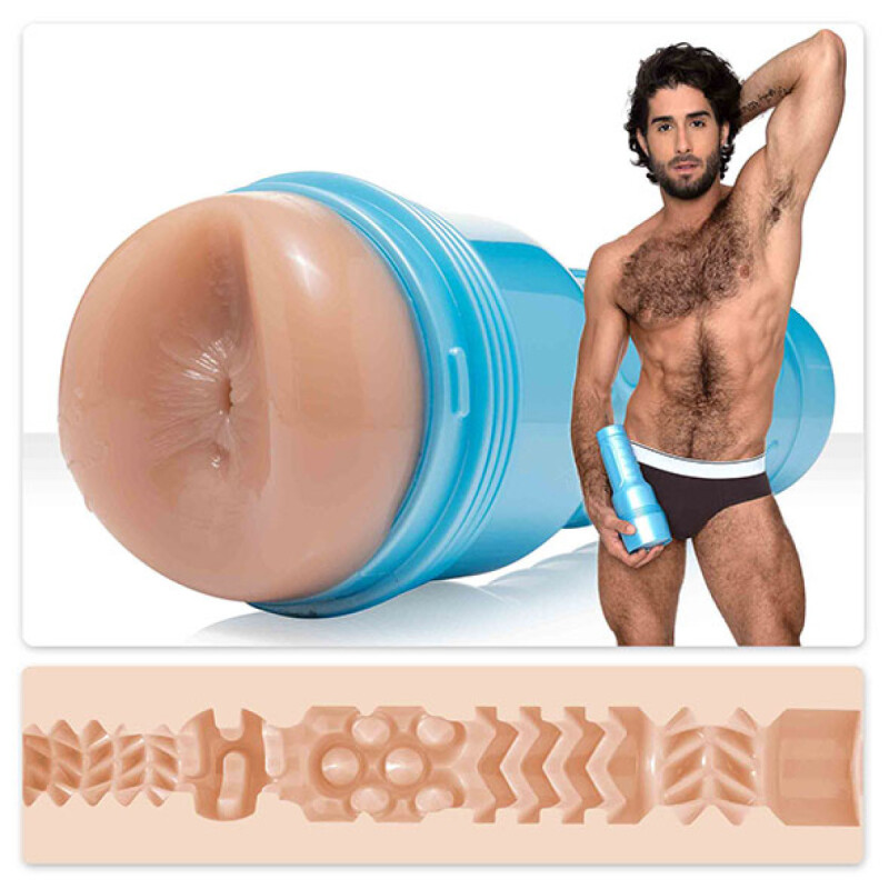 Мастурбатор анус у колбі Fleshlight Boys Diego Sans, кібершкіра, бежевий, 25 х 10 см