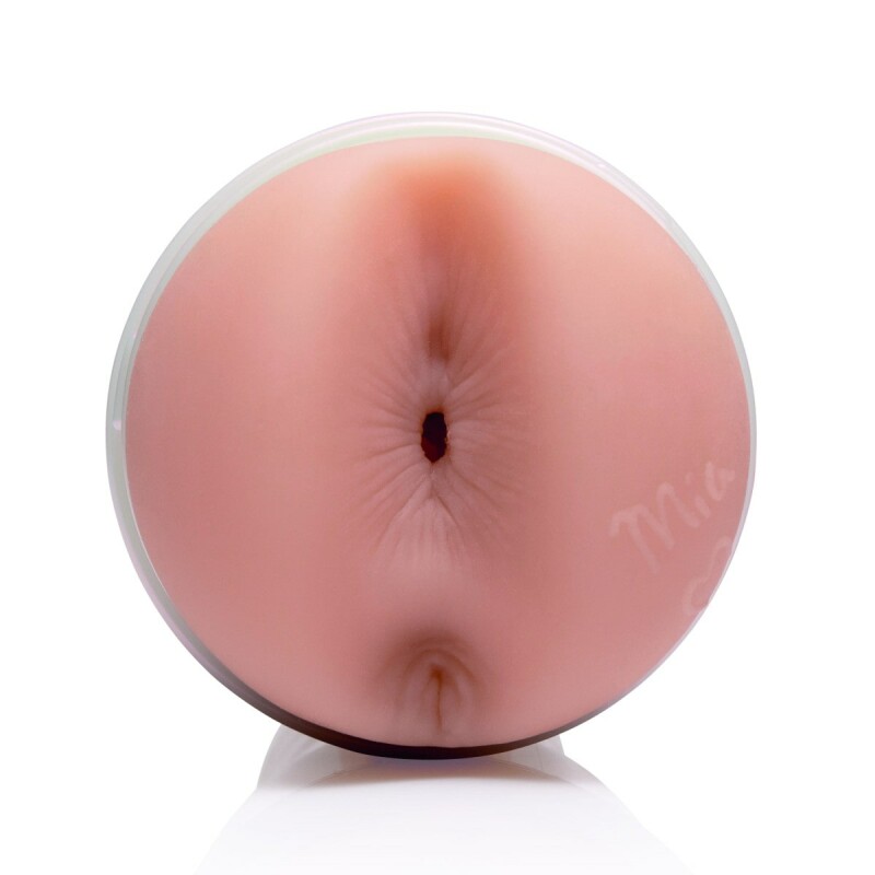 Мастурбатор реалістичний анус Fleshlight Girls Mia Malkova Boss Level Signature Butt (RP) з кібершкіри (Superskin) у колбі, бежевий, 25 см - Изображение 3