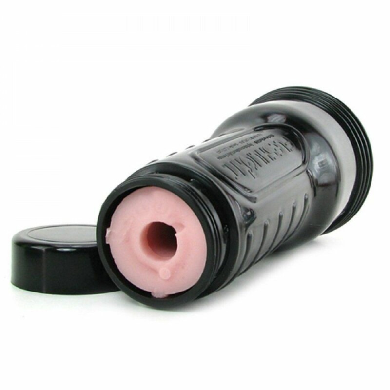 Мастурбатор вагіна в колбі з вібрацією Fleshlight Pink Lady Touch, кібершкіра, бежевий, 25 х 10 см - Изображение 5