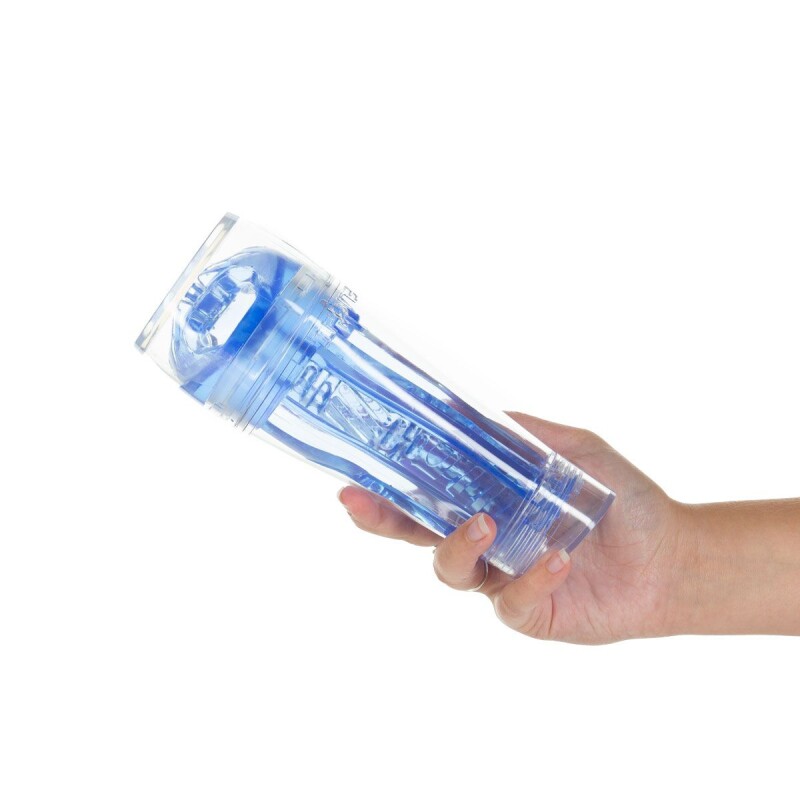 Мастурбатор хай-тек у колбі Fleshlight Flight Commander, кібершкіра, блакитний, 20 х 9 см - Изображение 5