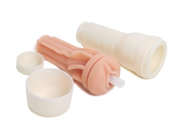 Мастурбатор вагіна з кібершкіри в колбі Fleshlight Girls Abella Danger Vagina, бежевий, 24.8 см - Зображення 3