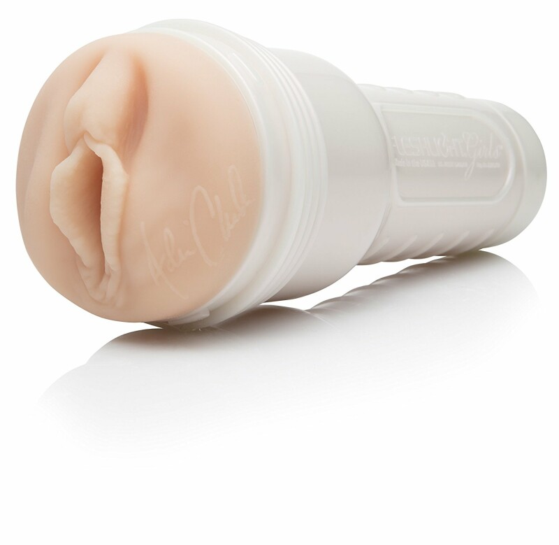 Мастурбатор вагіна з кібершкіри в колбі Fleshlight Girls Adriana Chechik, бежевий, 24.8 см - Зображення 3