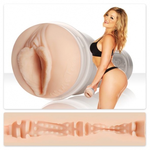 Мастурбатор вагіна з кібершкіри в колбі Fleshlight Girls Alexis Texas Outlaw, бежевий, 24.8 см