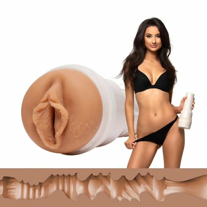 Мастурбатор вагіна з кібершкіри в колбі Fleshlight Girls Eliza Ibarra Ethereal , бежевий, 24.8 см