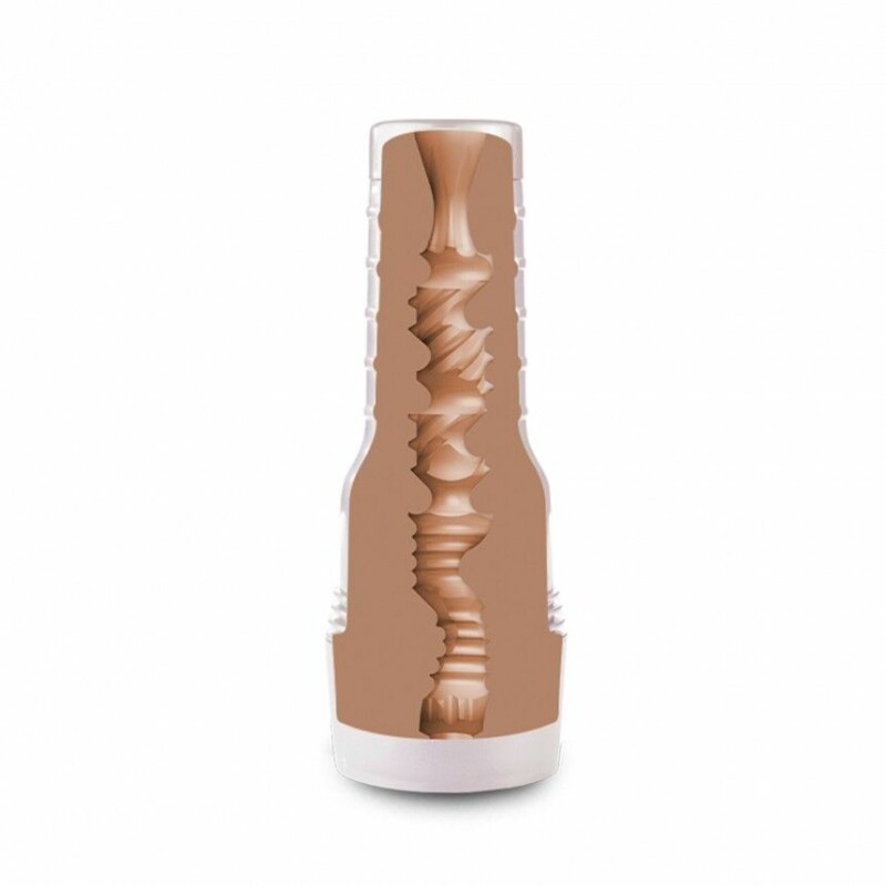 Мастурбатор вагіна з кібершкіри в колбі Fleshlight Girls Eliza Ibarra Ethereal , бежевий, 24.8 см - Изображение 3