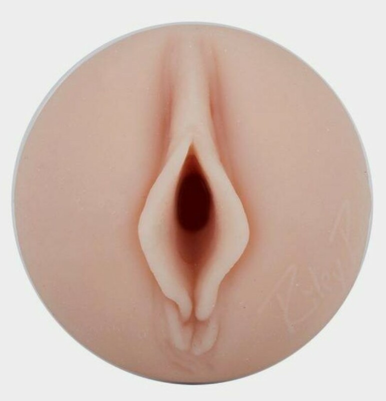 Мастурбатор вагіна з кібершкіри в колбі Fleshlight Girls Riley Reid Vagina, бежевий, 24.8 см - Изображение 3