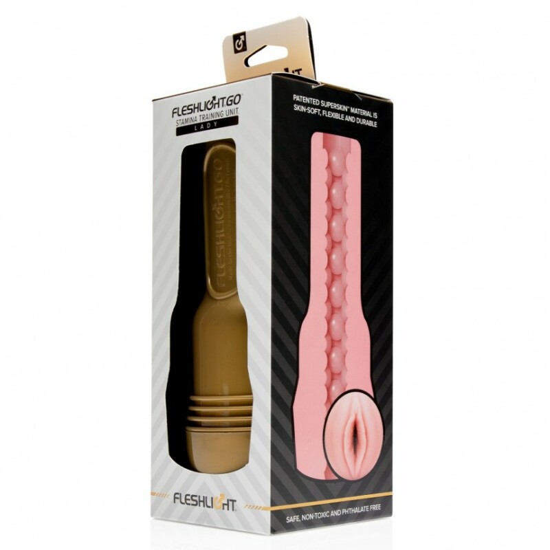 Мастурбатор реалістичний з кібершкіри Fleshlight Go Pink Lady STU, бежевий, 25 х 10 см - Зображення 1