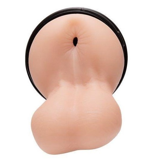 Мастурбатор анус з мошонкою для геїв, з кібершкіри Fleshlight FleshSack, бежевий, 28 см - Зображення 3
