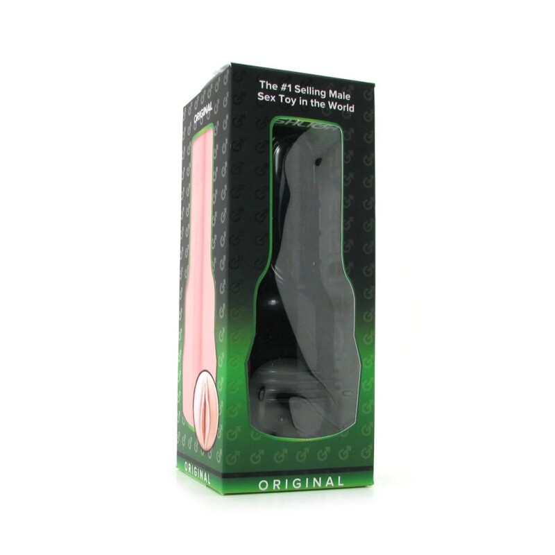 Мастурбатор вагіна в колбі Fleshlight Pink Lady Original, кібершкіра, бежевий, 25.4 х 10 см - Зображення 1