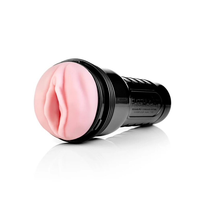 Мастурбатор вагіна в колбі Fleshlight Pink Lady Original, кібершкіра, бежевий, 25.4 х 10 см - Зображення 3