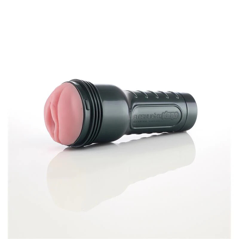 Мастурбатор вагіна в колбі з вібрацією Fleshlight Pink Lady Touch, кібершкіра, бежевий, 25 х 10 см - Изображение 3