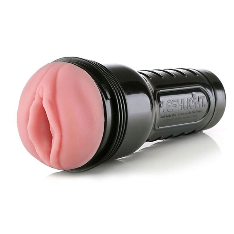 Мастурбатор вагіна в колбі Fleshlight Pink Lady Mini-Lotus, з рельєфом, кібершкіра, бежевий, 25 х 10 см - Изображение 2