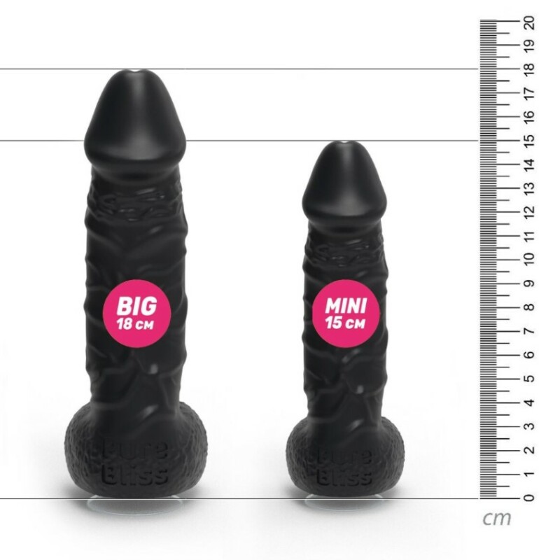 Мило пікантної форми Pure Bliss Big, чорне, 18 см - Зображення 5