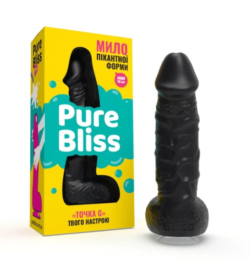 Мило пікантної форми Pure Bliss Mini, чорне, 15 см - Изображение 2