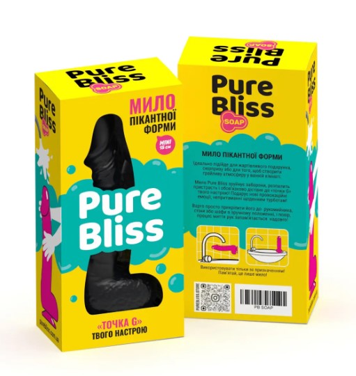 Мило пікантної форми Pure Bliss Mini, чорне, 15 см - Изображение 3
