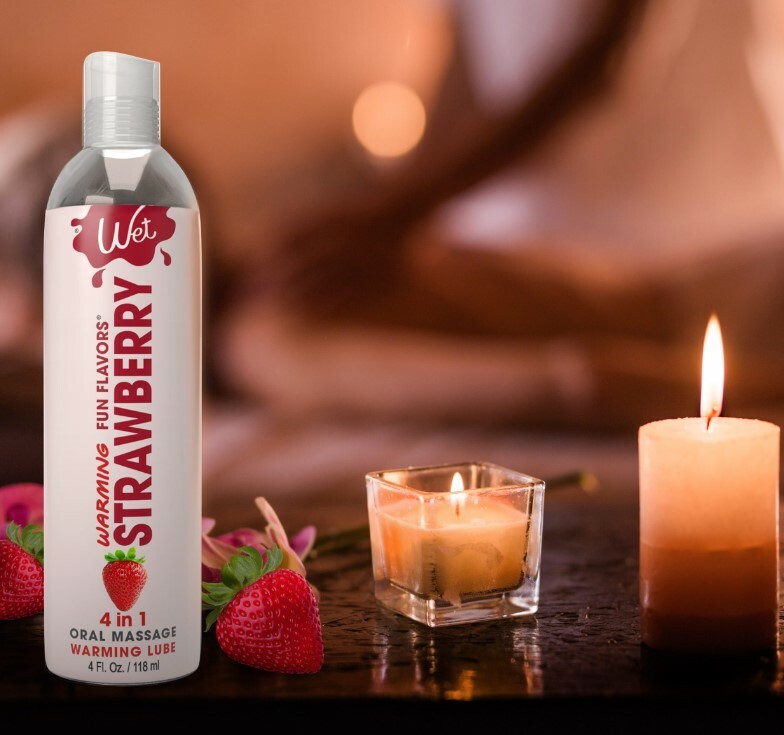 Лубрикант оральний Wet Warming Strawberry 118 мл на водній основі з розігрівом зі смаком полуниці - Зображення 2