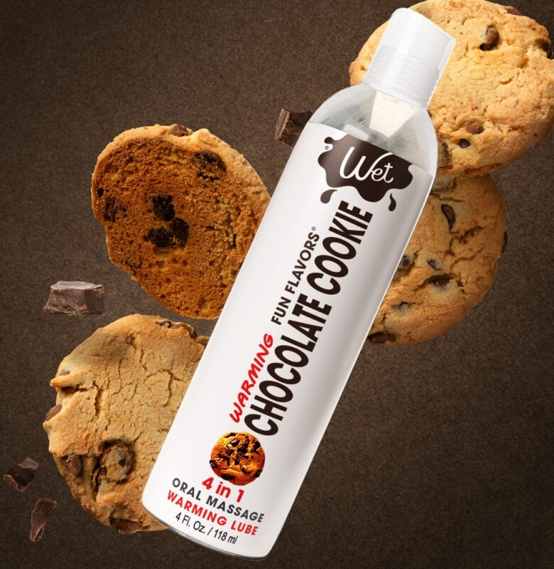 Лубрикант оральний зігріваючий Wet Chocolate Cookie 118 мл, зі смаком печива з шоколадом, на водній основі - Изображение 2
