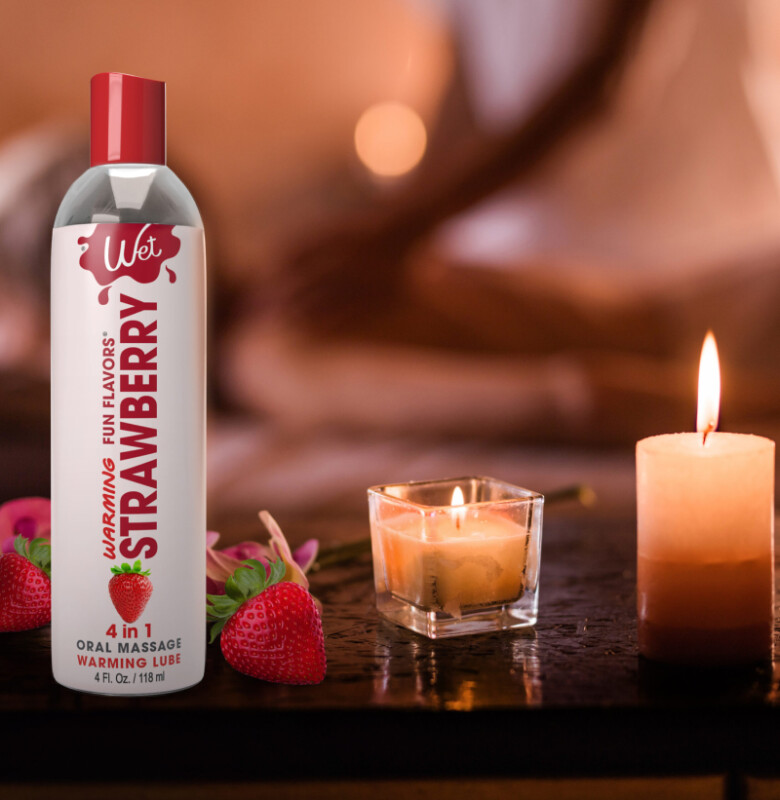 Лубрикант оральний Wet Warming Strawberry 30 мл на водній основі з розігрівом зі смаком полуниці - Изображение 2