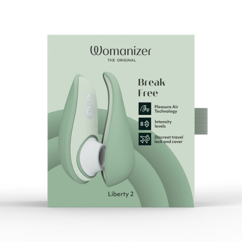 Вакуумний стимулятор клітора Womanizer Liberty 2 Sage, зелений - Изображение 9