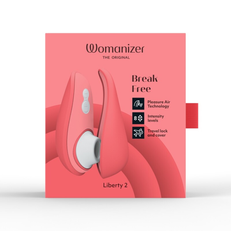 Вакуумний стимулятор клітора Womanizer Liberty 2 Vibrant Rose, рожевий - Зображення 9