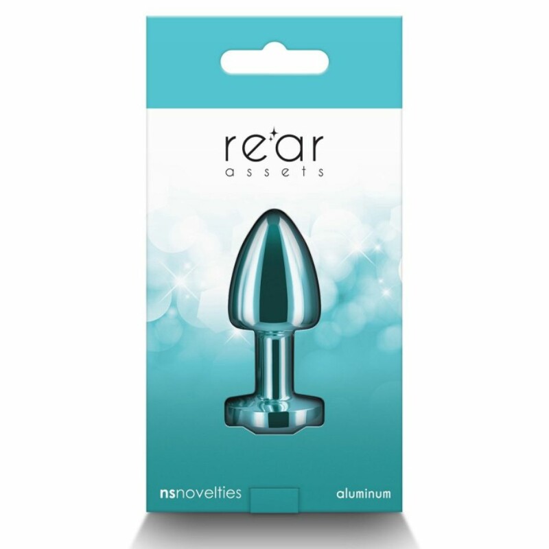 Анальна пробка з кристалом NS Novelties Rear Assets Petite зелена, 6 см х 2.6 см - Изображение 3
