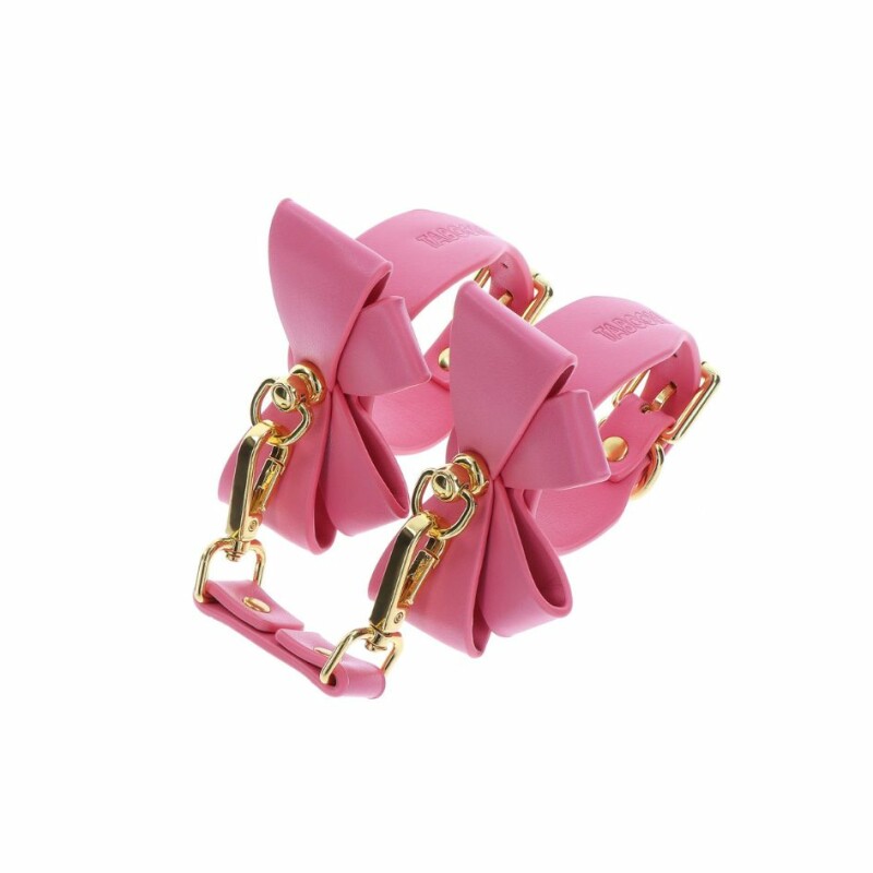 Поножі з бантиками Taboom Malibu Ankle Cuffs з веганської шкіри, рожеві - Изображение 1