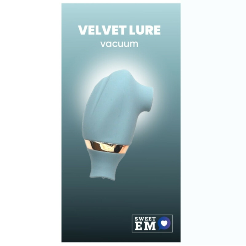 Вакуумний стимулятор клітора Sweet Em Vacuum з рухливим язичком, блакитний, 8.2 х 4.9 см - Зображення 5
