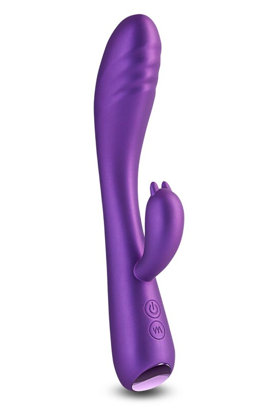 Вібратор-кролик Royals Duchess NS Novelties, силіконовий, фіолетовий, 21 х 3.5 см