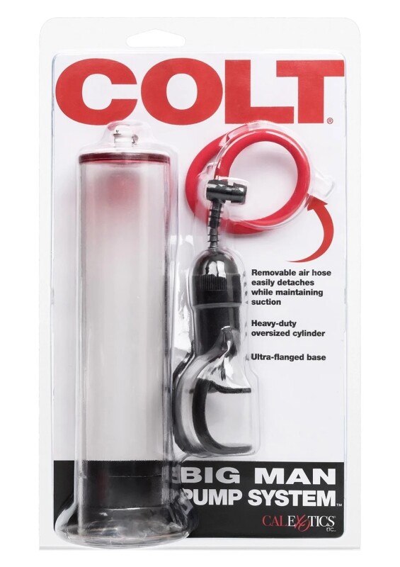 Вакуумна помпа чоловіча механічна Colt Big Man California Exotics, прозора, 29 х 7 см - Изображение 1