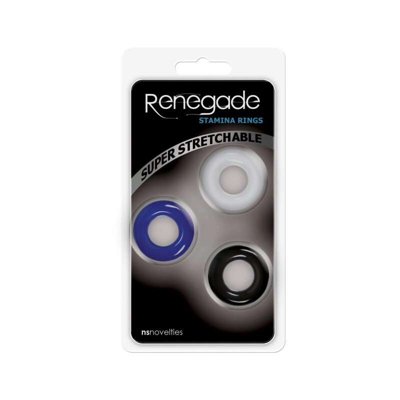 Набір ерекційних кілець NS Novelties Renegade різнокольорові, 3 шт - Изображение 1