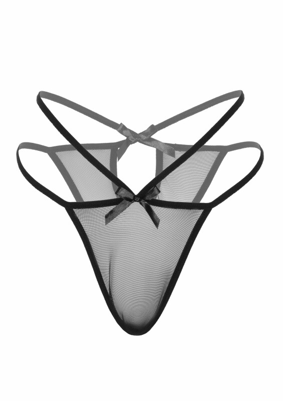 Трусики еротичні сітчасті S/M Scarlett Daring Intimates, чорні - Изображение 2
