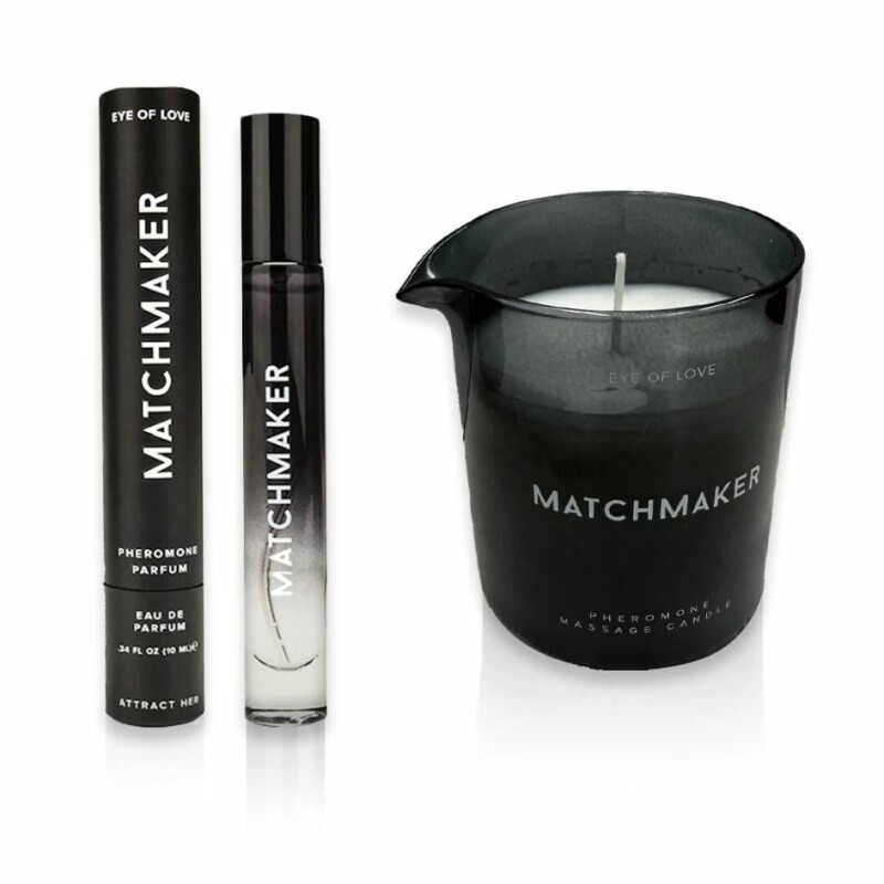 Масажна свічка з феромонами Eye Of Love Matchmaker Black Diamond у склі, чорна, 180 мл - Изображение 7