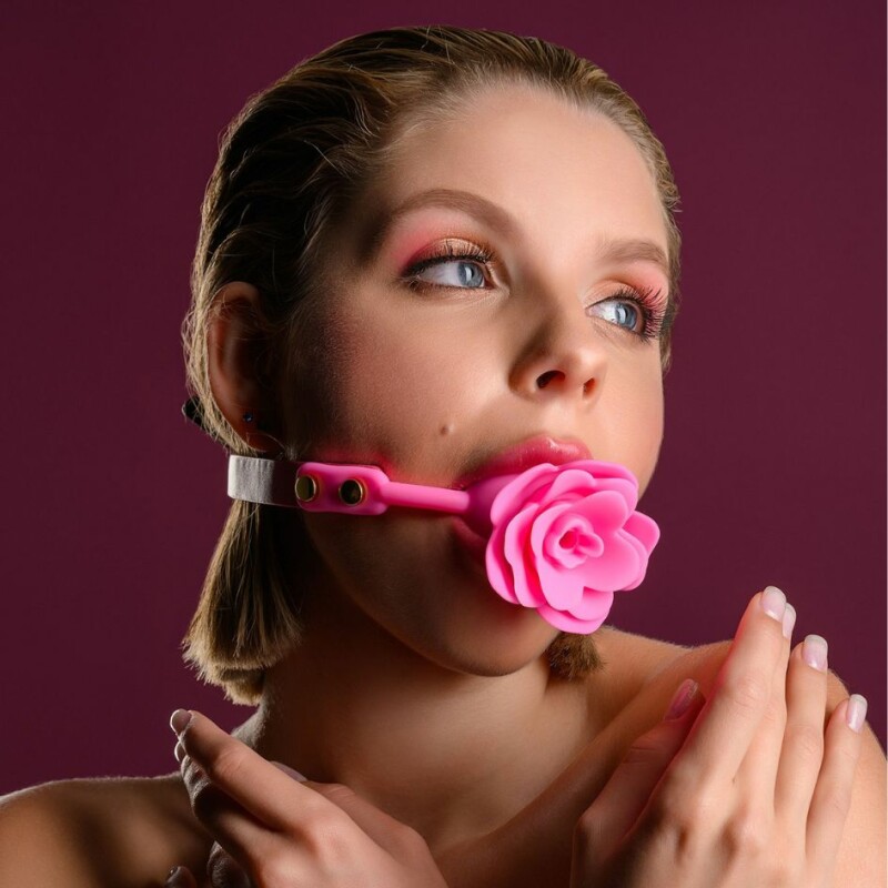 Кляп троянда Taboom Malibu Rose Ball Gag рожевий - Зображення 7