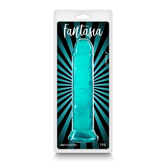 Фалоімітатор реалістичний з присоскою Fantasia NS Novelties, блакитний, 21 х 6 см - Изображение 1