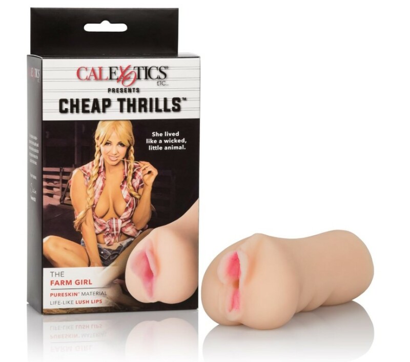 Мастурбатор вагіна реалістичний California Exotics Cheap Thrills The Farm Girl, бежевий, 14 х 5.7 см