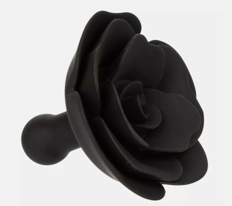 Кляп у вигляді троянди CalExotics Forbidden Removable Rose Gag, чорний - Изображение 3