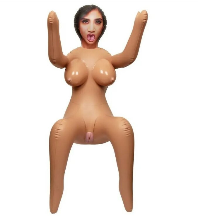 Секс лялька надувна CalExotics Back Door Babe Love Doll, бежева - Изображение 2